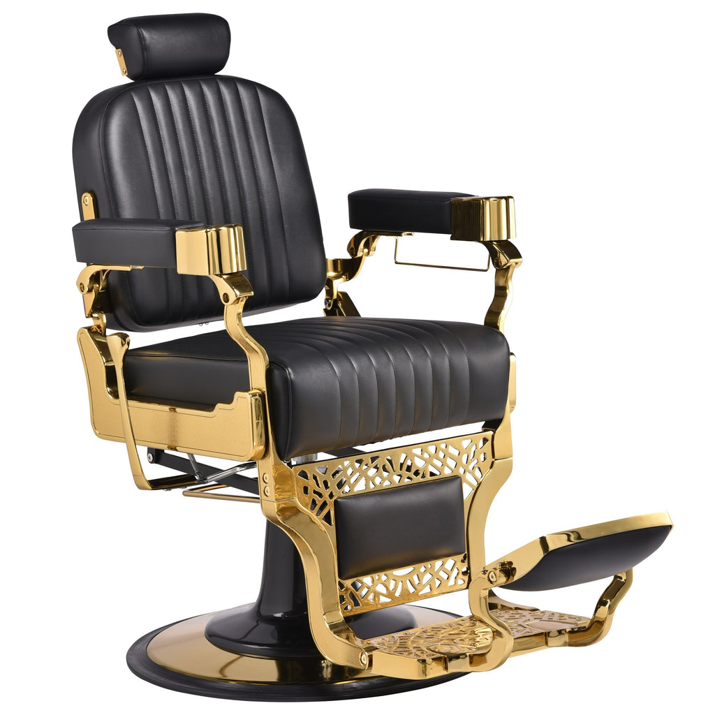 Luxury Gold Barber Chair A093G - Vintage Style - view 2