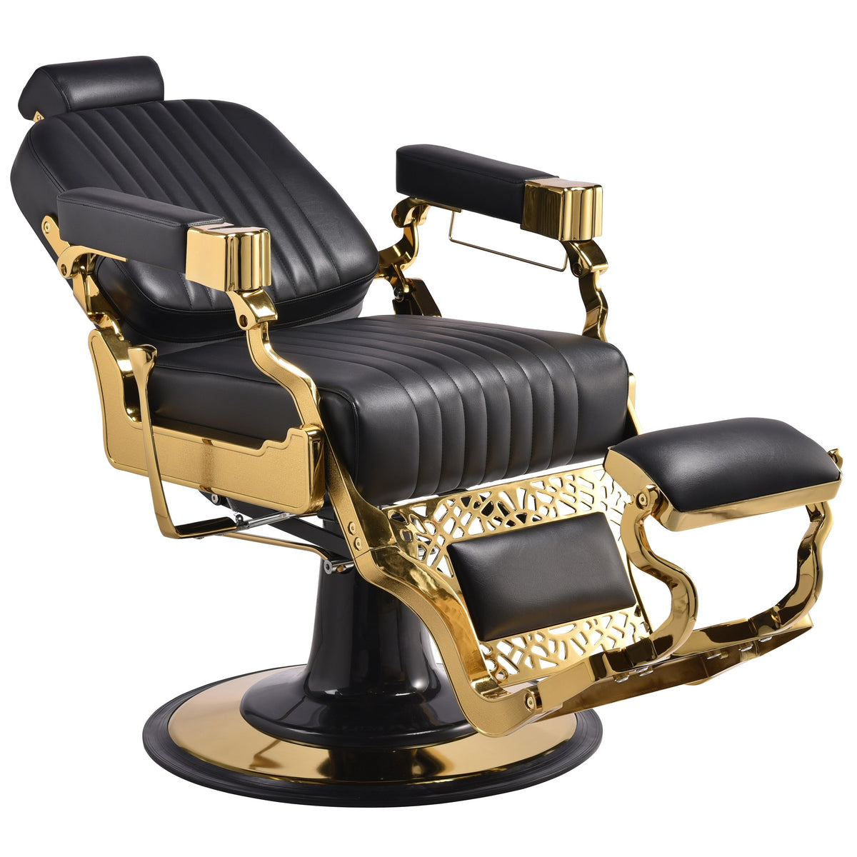 Luxury Gold Barber Chair A093G - Vintage Style - view 3
