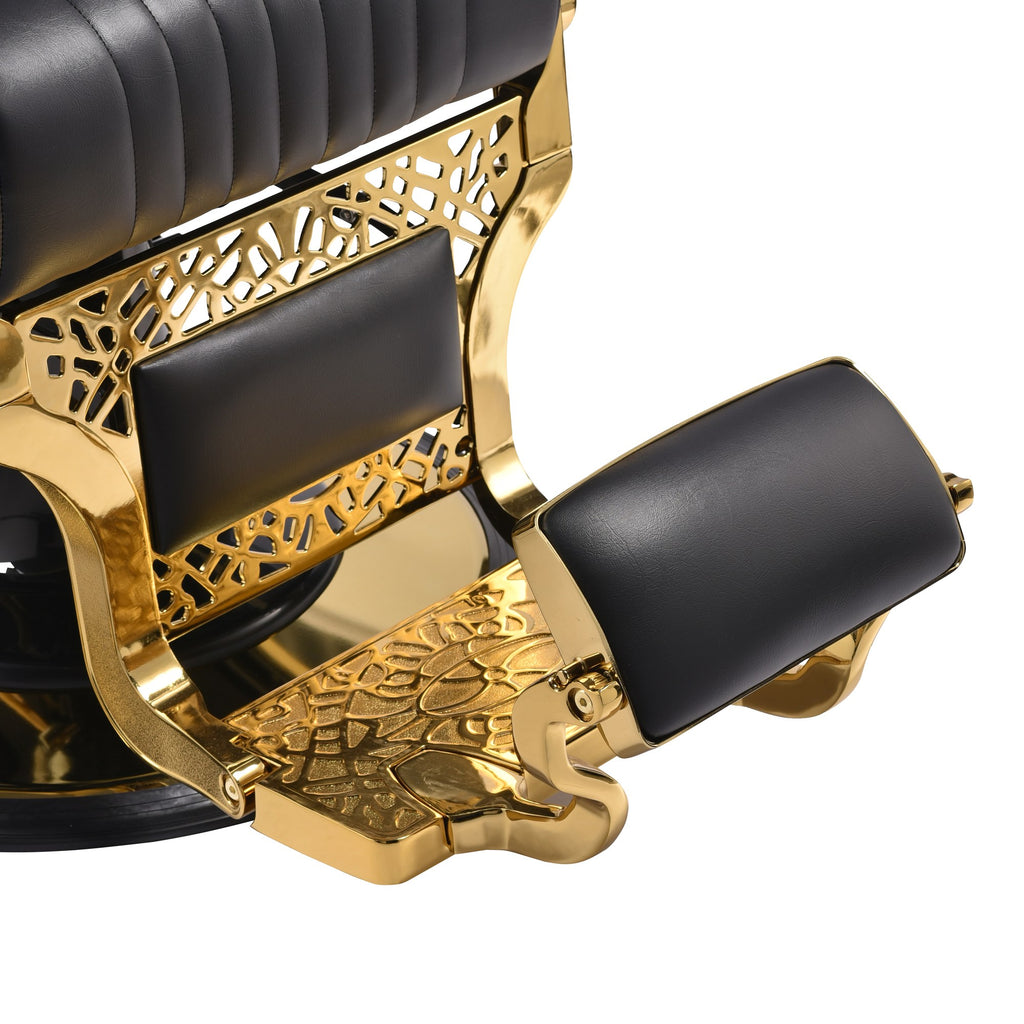 Luxury Gold Barber Chair A093G - Vintage Style - view 5