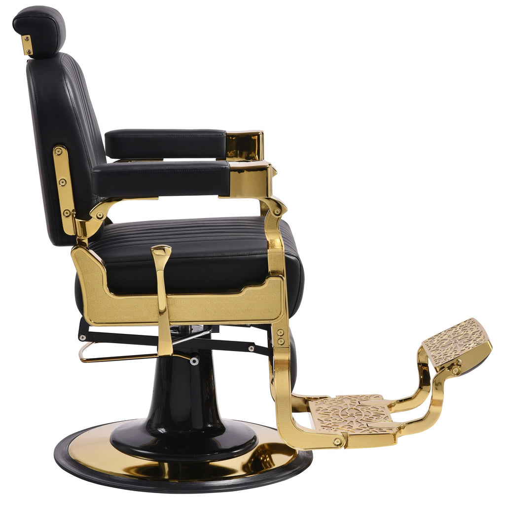 Luxury Gold Barber Chair A093G - Vintage Style - view 7